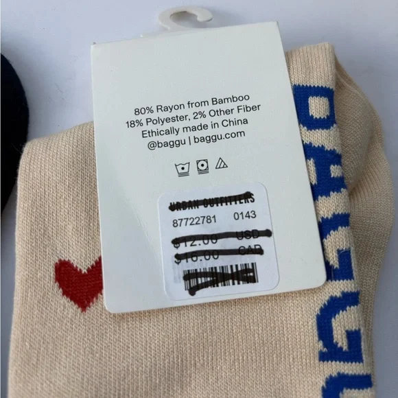 Set of 2 NWT BAGGU Socks - Picture 9 of 11